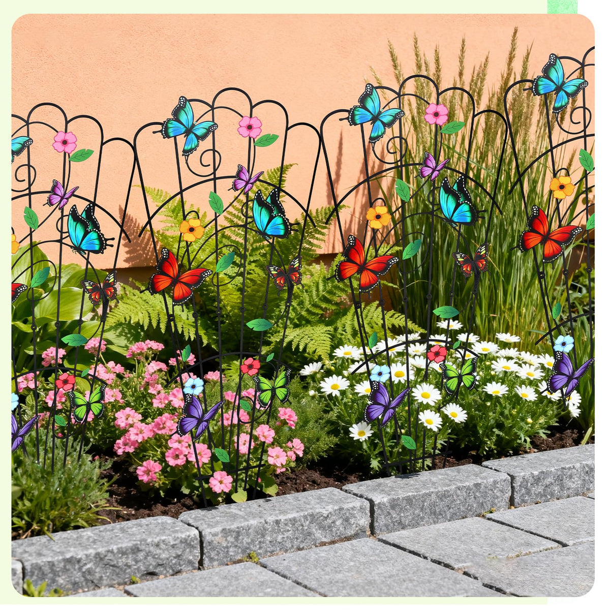 LEIFIDE butterfly trellis 33in smooth-edge design protects hands during setup