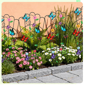 LEIFIDE butterfly trellis 33in smooth-edge design protects hands during setup