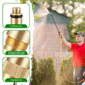 LEIFIDE compact brass nozzle measures 38mm by 16mm for easy storage