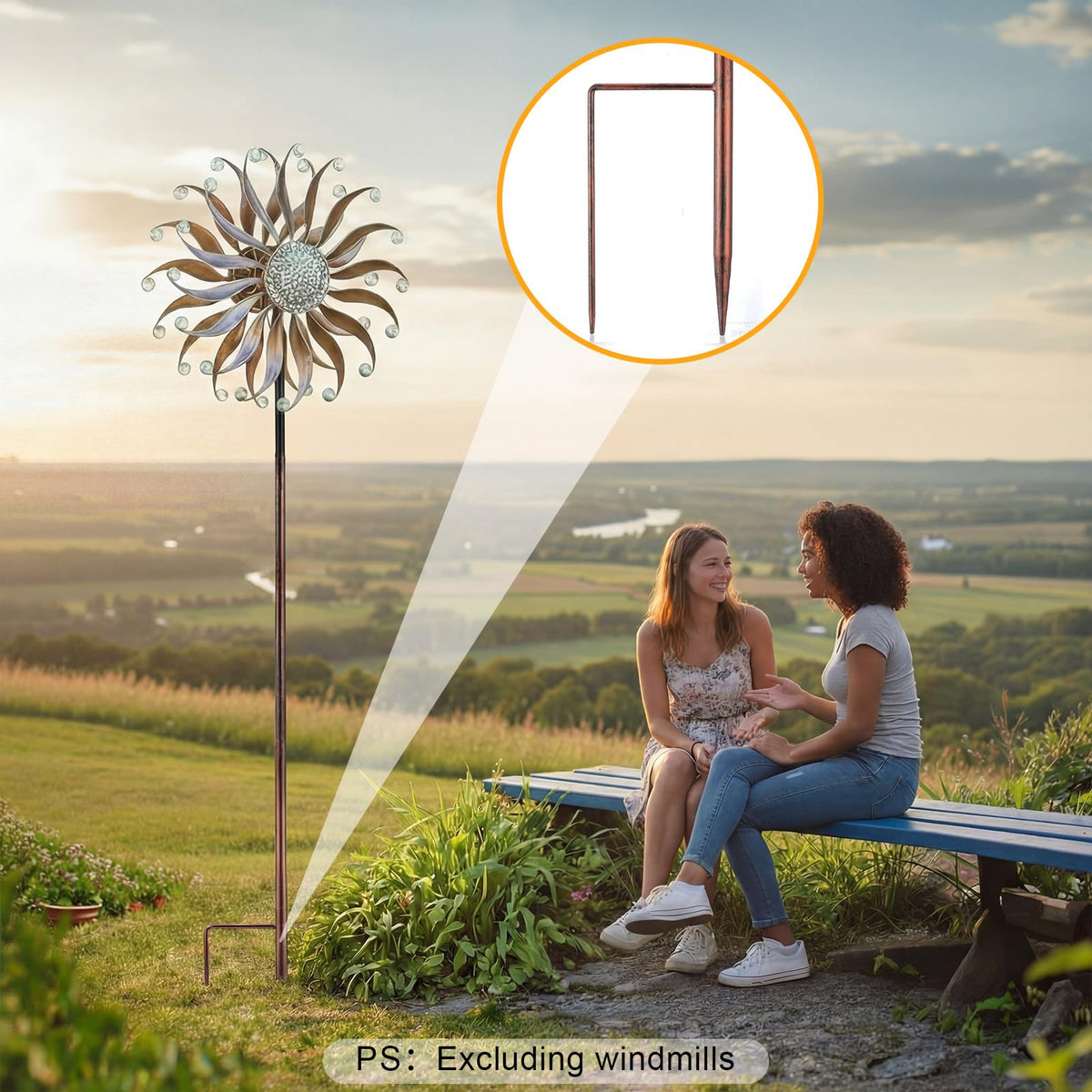 LEIFIDE wind spinner packaging is gift-ready for garden enthusiasts