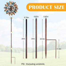 LEIFIDE copper color three-piece design enables easy height customization