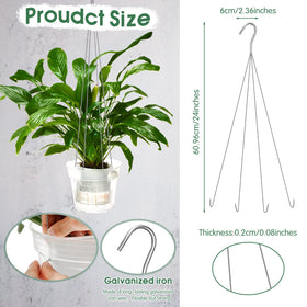 LEIFIDE galvanized iron hanger – durable, rust-resistant option for garden and balcony setups.