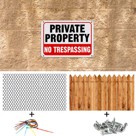 Leifide private property sign suitable for garden, patio, or yard privacy.