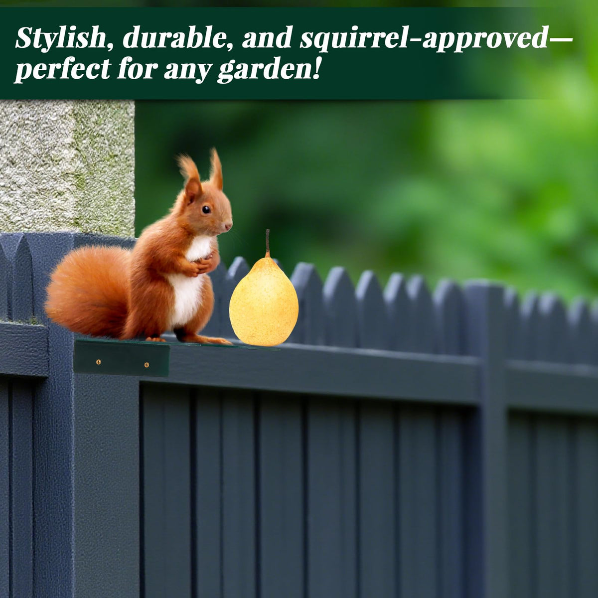 Squirrel dining platform by LEIFIDE for corn, nuts, or fruit.