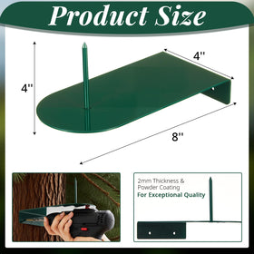 LEIFIDE squirrel feeder installed outdoors with included mounting screws.