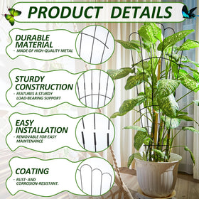 LEIFIDE vertical garden trellis supports plants with a stable base and tall height.