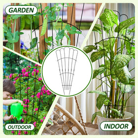 LEIFIDE wavy-trellis design supports roses, grapes, and vegetables with elegance.