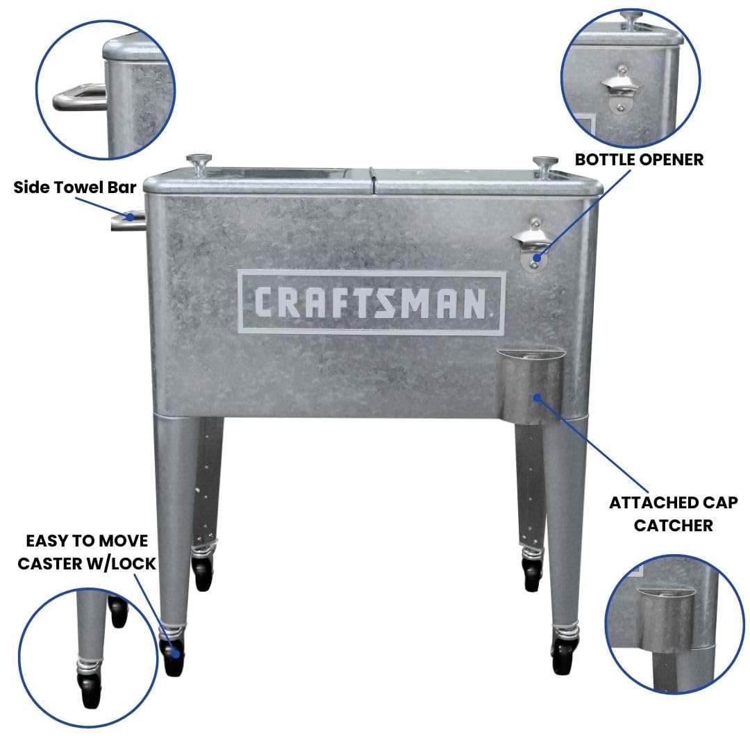 Leigh Country Craftsman 60-Qt cooler provides ample capacity for gatherings.