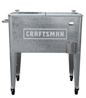 Leigh Country Craftsman 60-Qt cooler with wheels ready for outdoor gatherings.