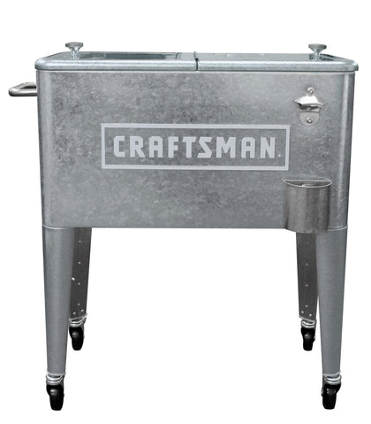 Leigh Country Craftsman 60-Qt cooler with wheels ready for outdoor gatherings.