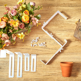 Leinuosen fence balcony planter stand expands gardening space with stylish support