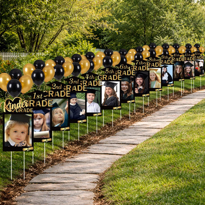 Leinuosen graduation yard sign collection for K-12 milestones