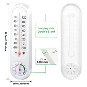 Leinuosen 3-piece set provides indoor and outdoor readings for home or garden