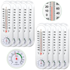 Leinuosen outdoor wall thermometer and hygrometer for quick outdoor readings