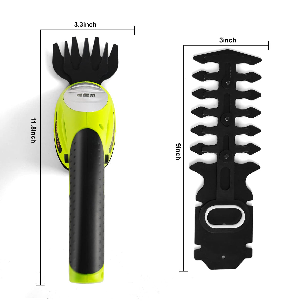 Leisch Life 2-in-1 blade-switch enables quick tool changes for grass and shrubs.