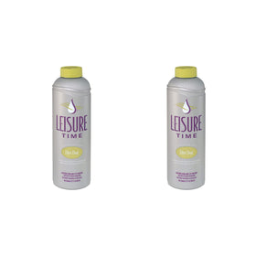 Leisure Time Filter Clean bottle pour showing overnight filter treatment.
