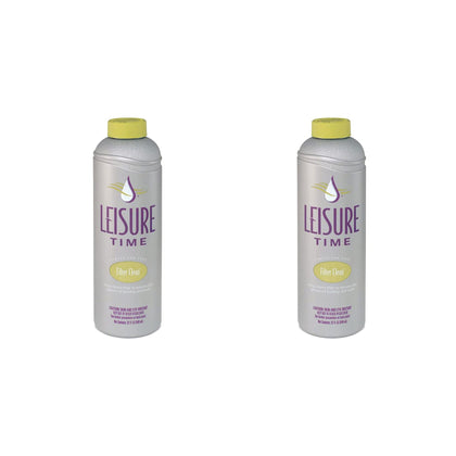 Leisure Time Filter Clean bottle pour showing overnight filter treatment.