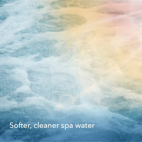 LEISURE TIME Spa Mineral Purifier 23434A in skimmer for ongoing purification.