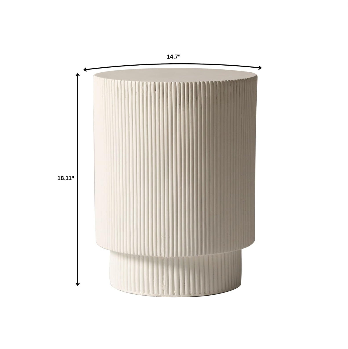 LeisureMod Eden living-room side table complements seating arrangements.