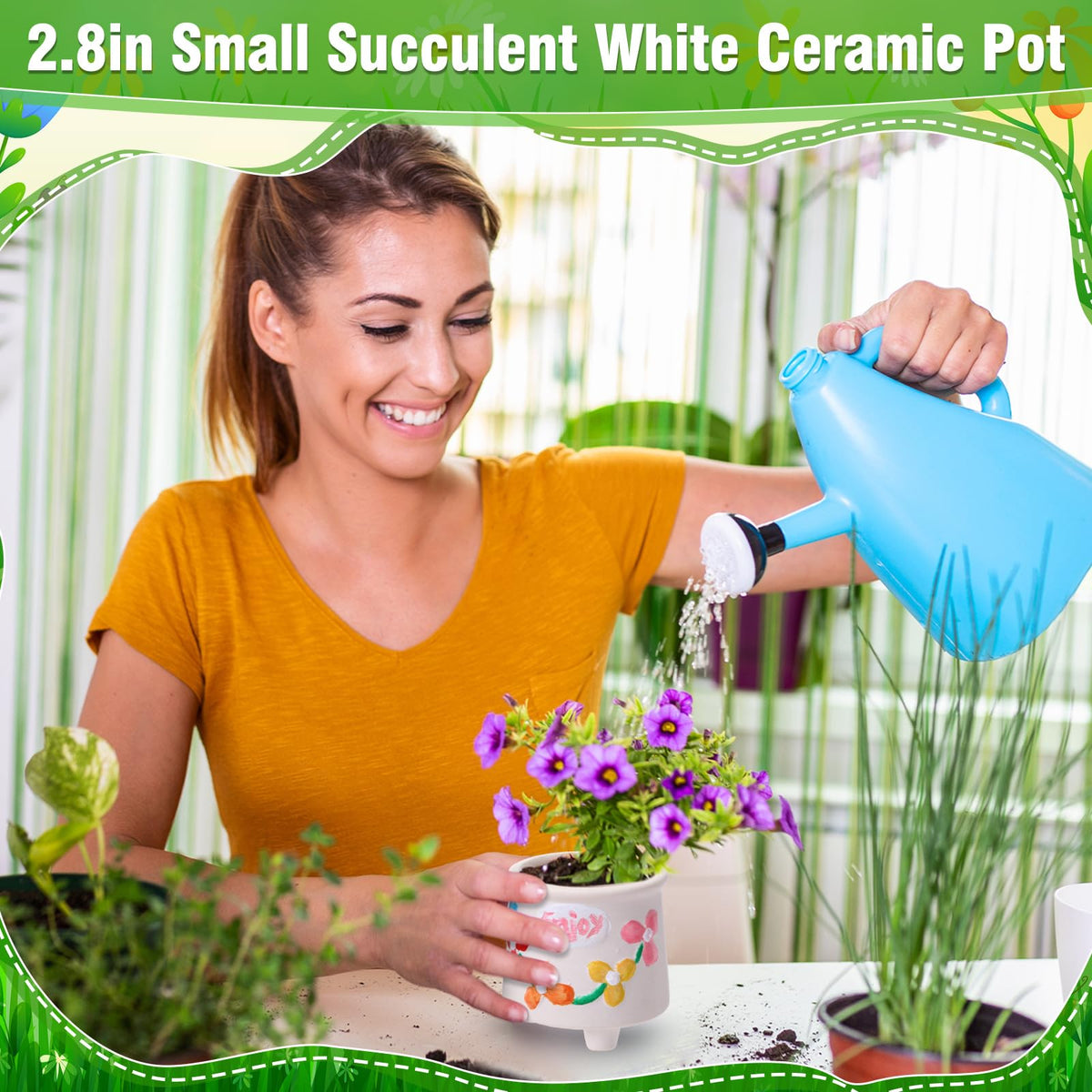 Leitee outdoor-ready pots for waterproof painting and garden use