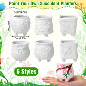 Leitee succulent pots in six designs brighten windowsills and small spaces