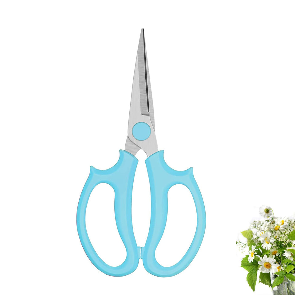 Leize Flower Scissors blade close-up for precise pruning.