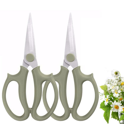 Leize Flower Scissors with grey-green slender design for precise bouquet prep