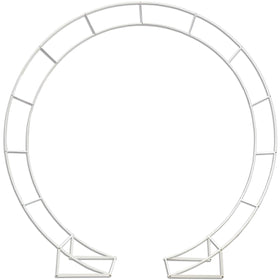 LeJoy Garden metal arch for ceremony, 6.5ft diameter, ideal wedding backdrop