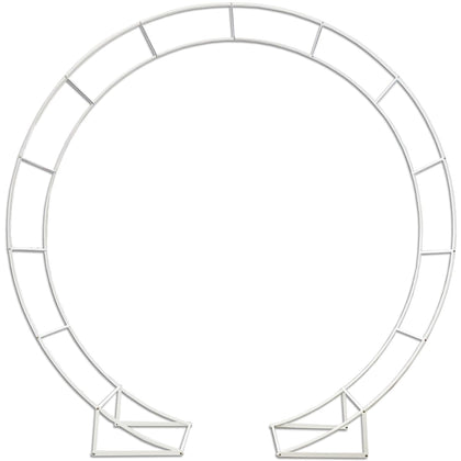 LeJoy Garden metal arch for ceremony, 6.5ft diameter, ideal wedding backdrop