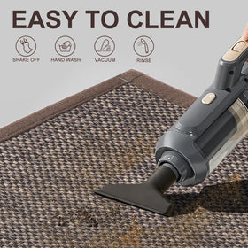 LEKEEPGO door mat 24x47 machine washable and easy to clean.