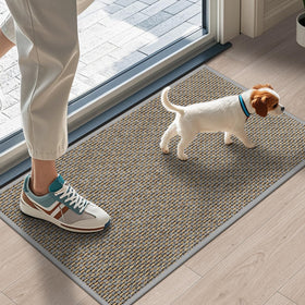 LEKEEPGO door mat with moisture absorption keeps entry floors dry.
