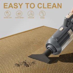 LEKEEPGO door mat dirt-scrape action demonstrates effective soil removal.