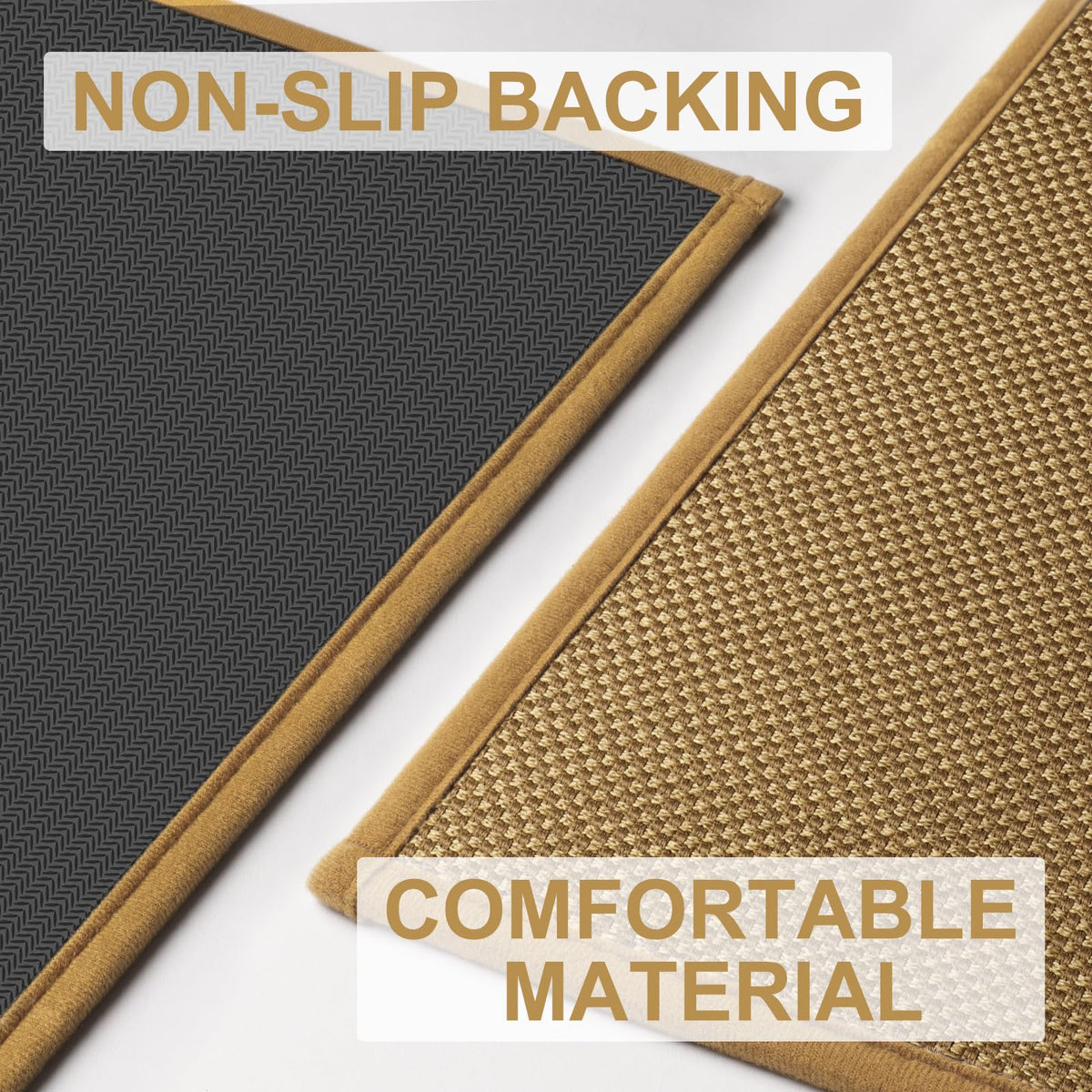 LEKEEPGO door mat non-slip backing detail ensures safe, steady placement.