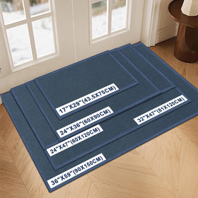 LEKEEPGO non-slip rubber backing keeps the mat in place on indoor floors.