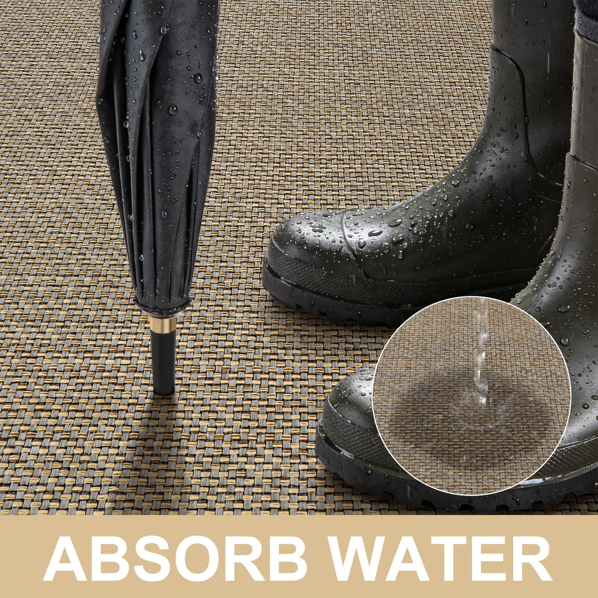 LEKEEPGO door mat is easy to clean and maintains color.