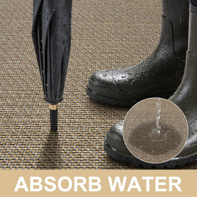 LEKEEPGO door mat is easy to clean and maintains color.