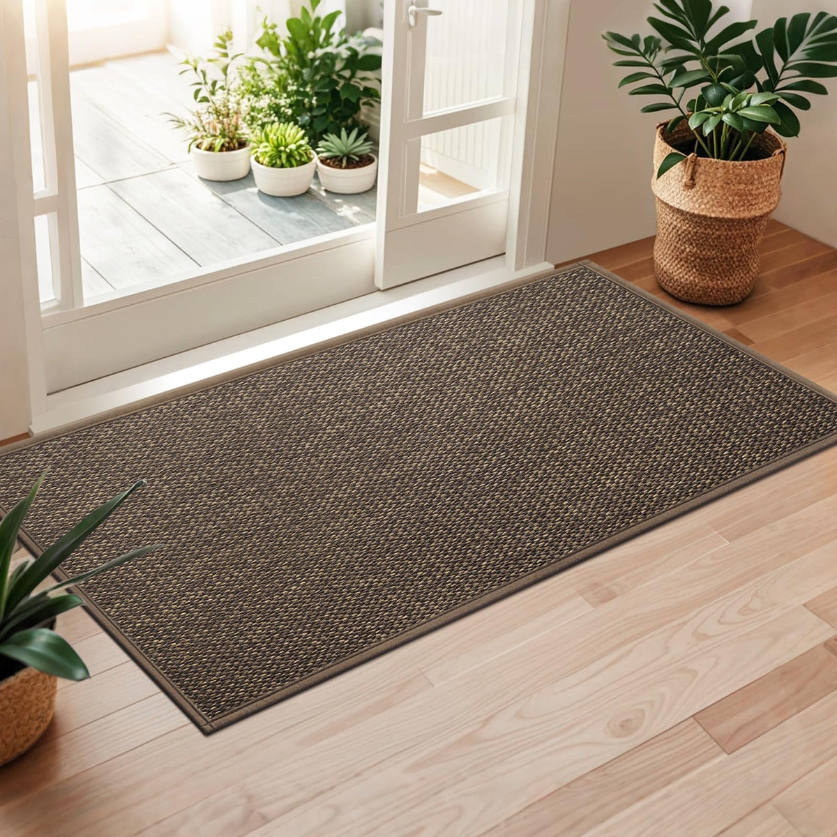 LEKEEPGO easy-clean door mat for quick maintenance and fresh entryways.
