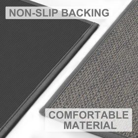 LEKEEPGO entryway mat absorbs moisture and dirt to protect floors.