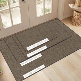LEKEEPGO simulated linen texture close-up shows premium weave and inviting entrance.
