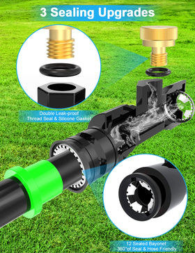 Lekit 21 brass nozzles provide reliable atomization for efficient cooling.