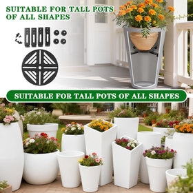 LEMEWEL riser on tapered pot demonstrating versatility