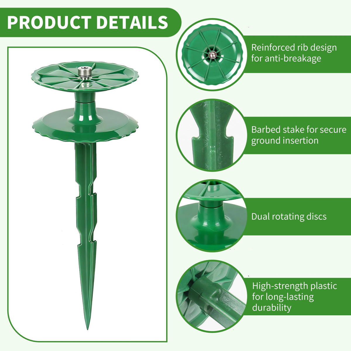 LEMEWEL 6 pack hose stakes resist sun damage for durable outdoor use