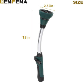Lemfema wand with thumb-control shut-off for precise flow control