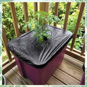 LemonRoad outdoor planter cover keeps containers neat and moisture-balanced.