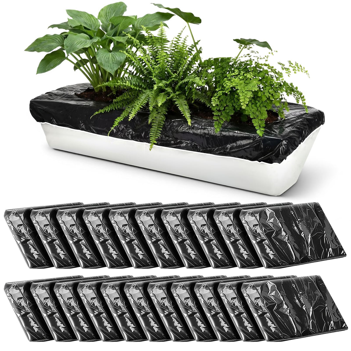 LemonRoad planter mulch cover with elastic band for outdoor use, blocks weeds and preserves moisture.