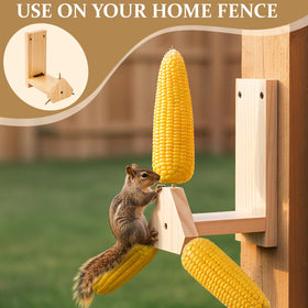 LemonRoad Squirrel Feeder easy installation with included screws for tree or fence