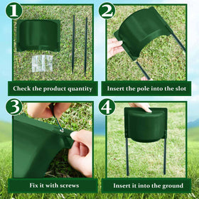 LemonRoad thickened stake pole enables easy ground insertion and strong support.
