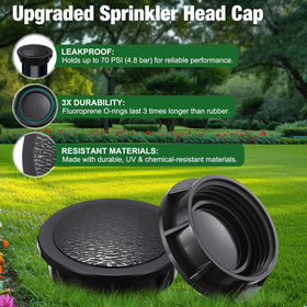 Lemosae cap protects unused heads from debris and clogging
