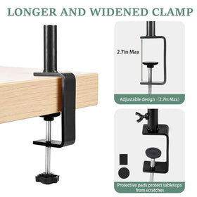 Lemosyu widened clamp design adds stability and minimizes wobble