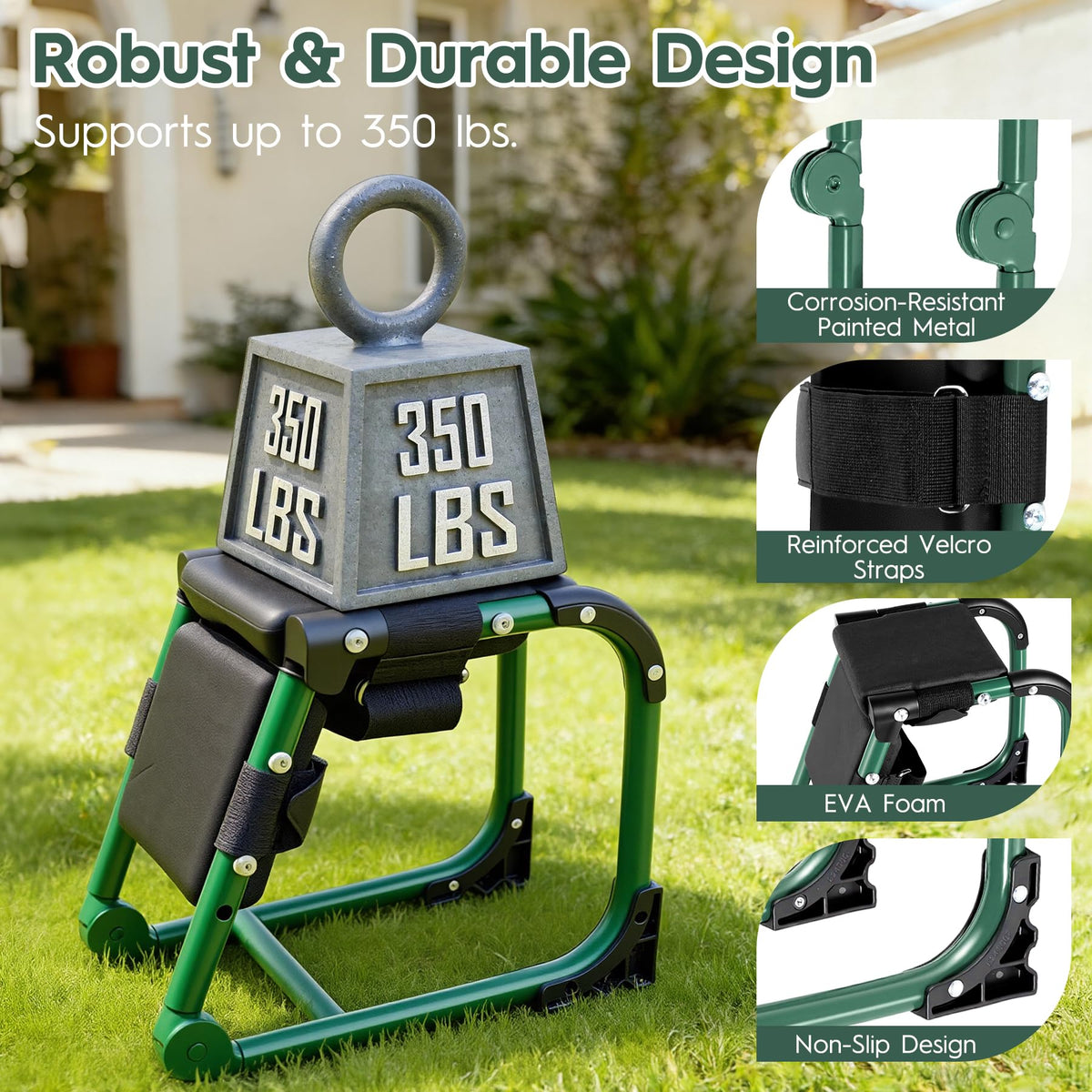 LemZodo adjustable height settings for comfortable seat or kneeler use